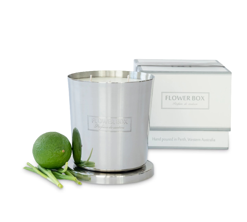 Fresh Lemongrass 1kg Silver Candle