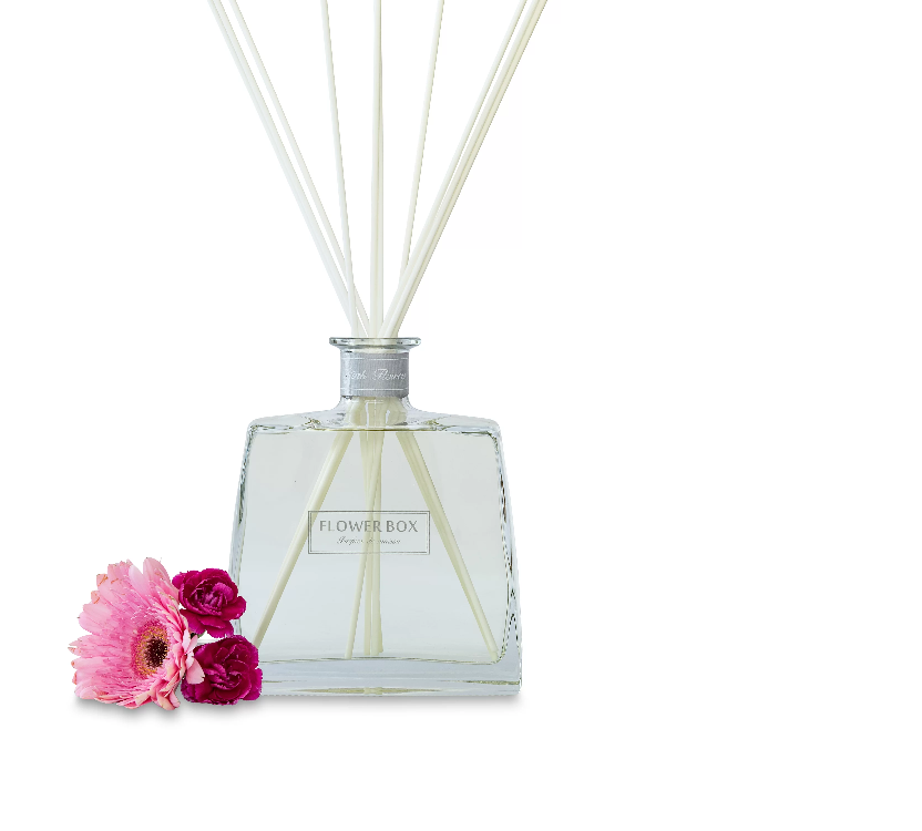 Pink Flowers 700ml Diffuser | Flower Box Home