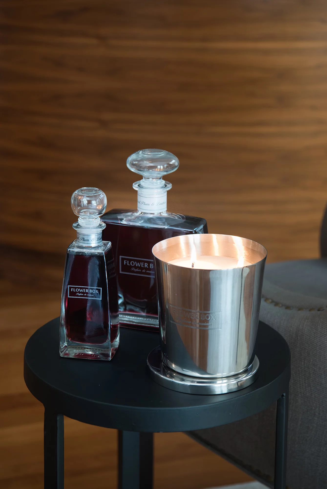 blood plum and leather 700ml Diffuser | Flower box home fragrance